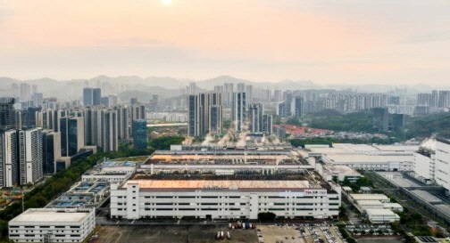CSOT 모회사 TCL 중국 광저우 공장 전경. TCL 홈페이지 캡처.